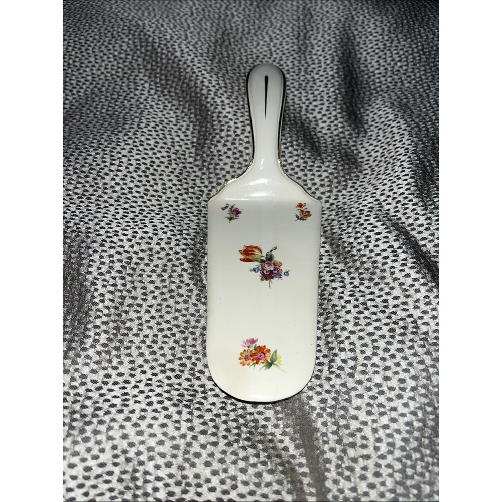 Vintage Porcelain Cake / Pie Server Made In Germany - Chip On Bottom Decorative